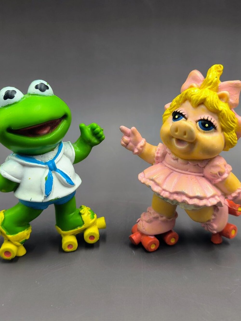 Vintage McDonald's Happy Meal Toys Muppet Babies Kermit Miss Piggy Set of 2